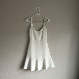 Lulu's Ivory Zip-Up Dress